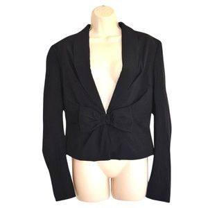VIKTOR & ROLF Black Bow Clasp Closure Blazer US 8 New with Tag $1500+